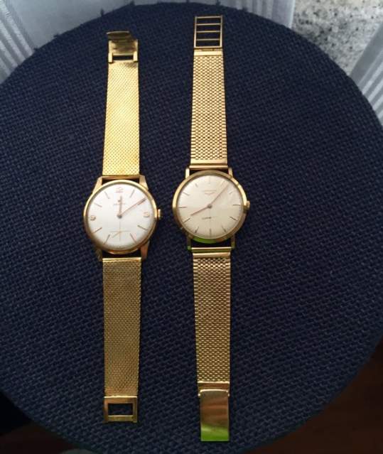 Coppia orologi oro 18kt a