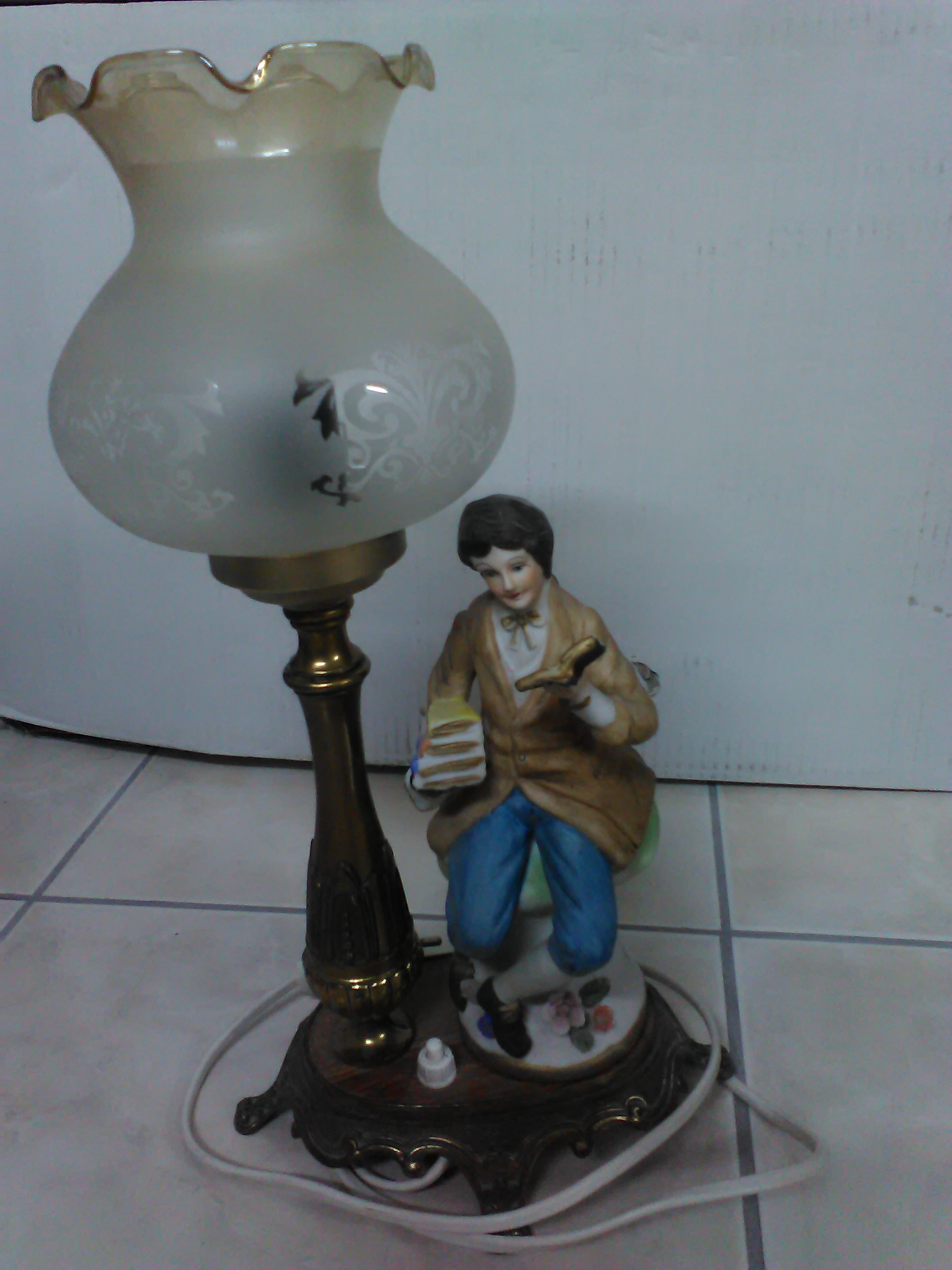 Abajour vintage in bronzo
