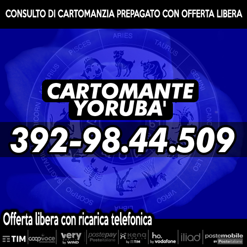 Consulti telefonici - Cartomante Yoruba'