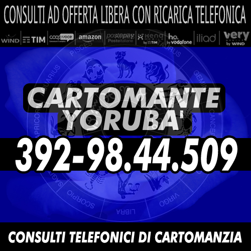 Consulti telefonici - Cartomante Yoruba'