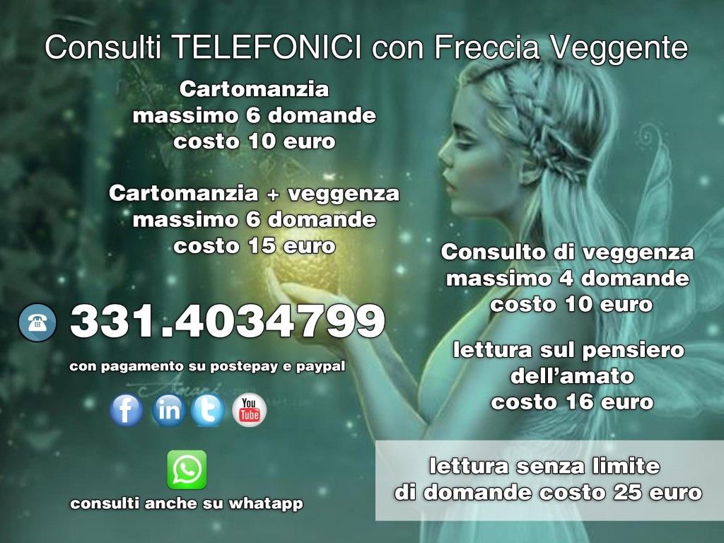 CONSULTI TELEFONICI  PROFESSIONALI A BASSO COSTO 