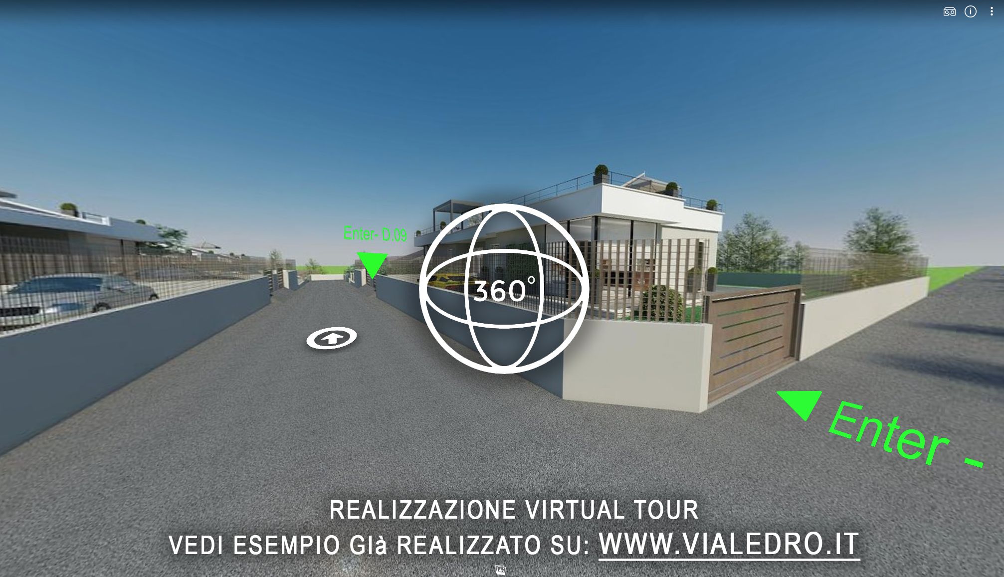 Realizzo virtual tour 360