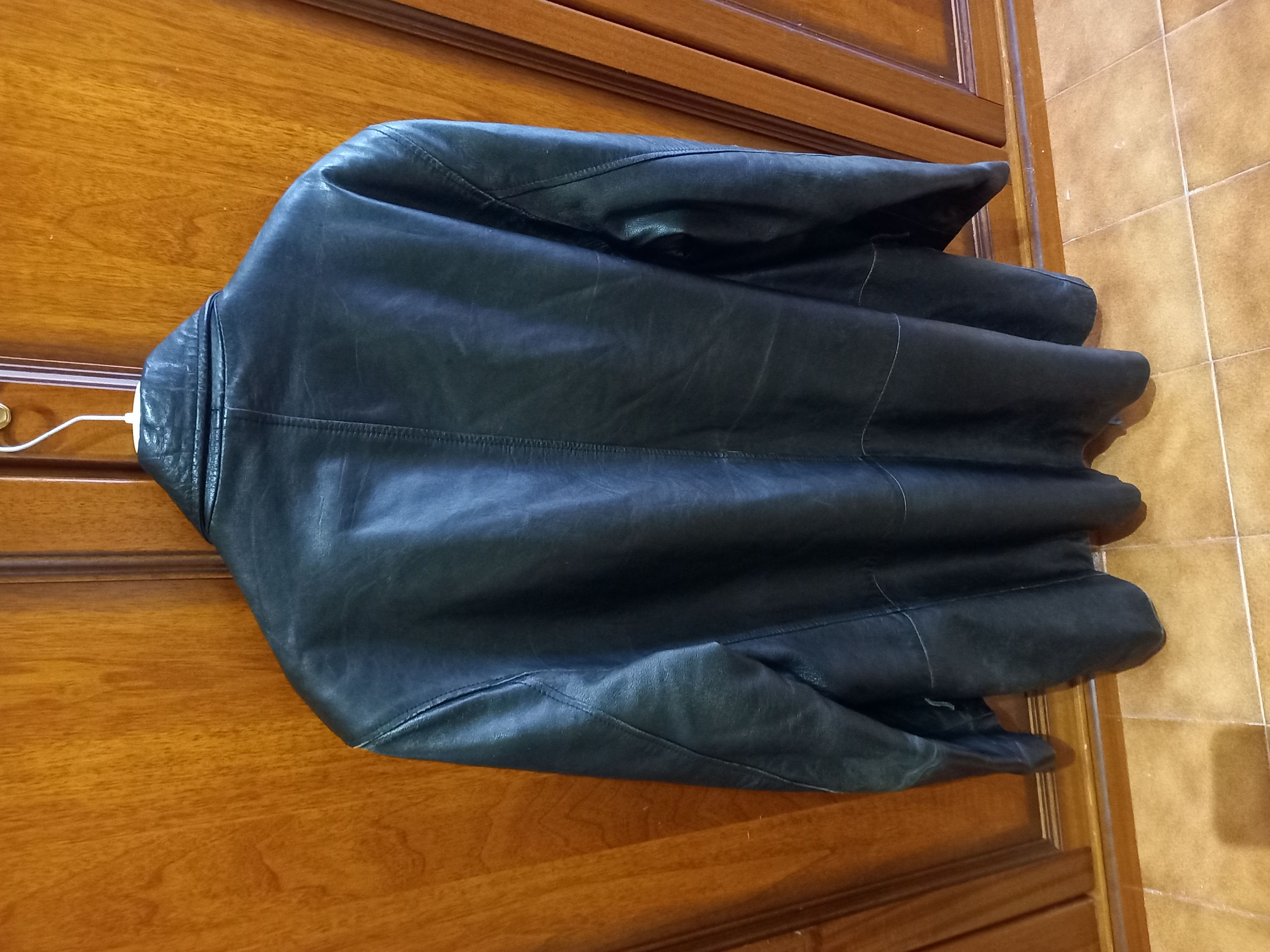 Cappotto vera pelle taglia 52 robusto 